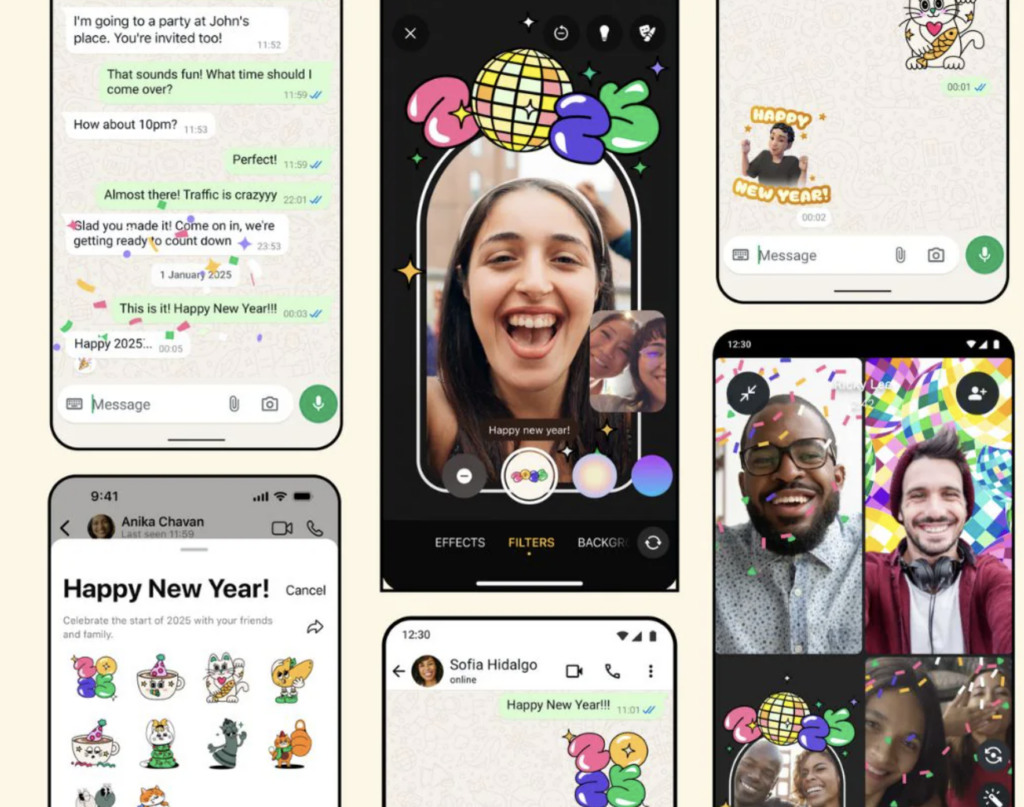 Whatapp Adds New Year Stickers, Reactions For Wishing Happy New Year 2025